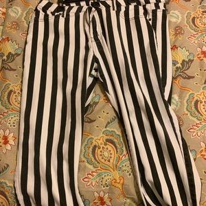 Striped Beetlejuice pants